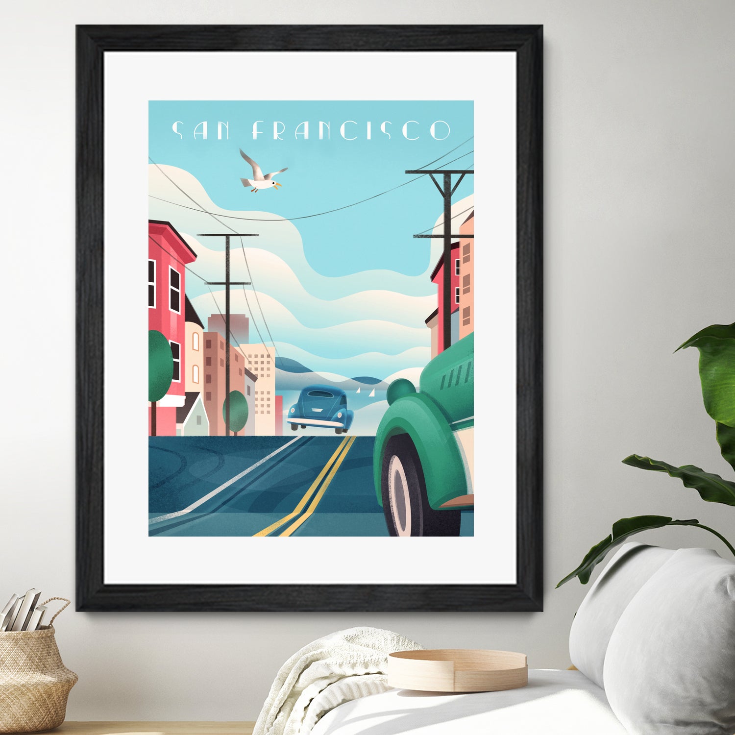 Art Deco San Francisco Car Chase by Martin Wickstrom on GIANT ART