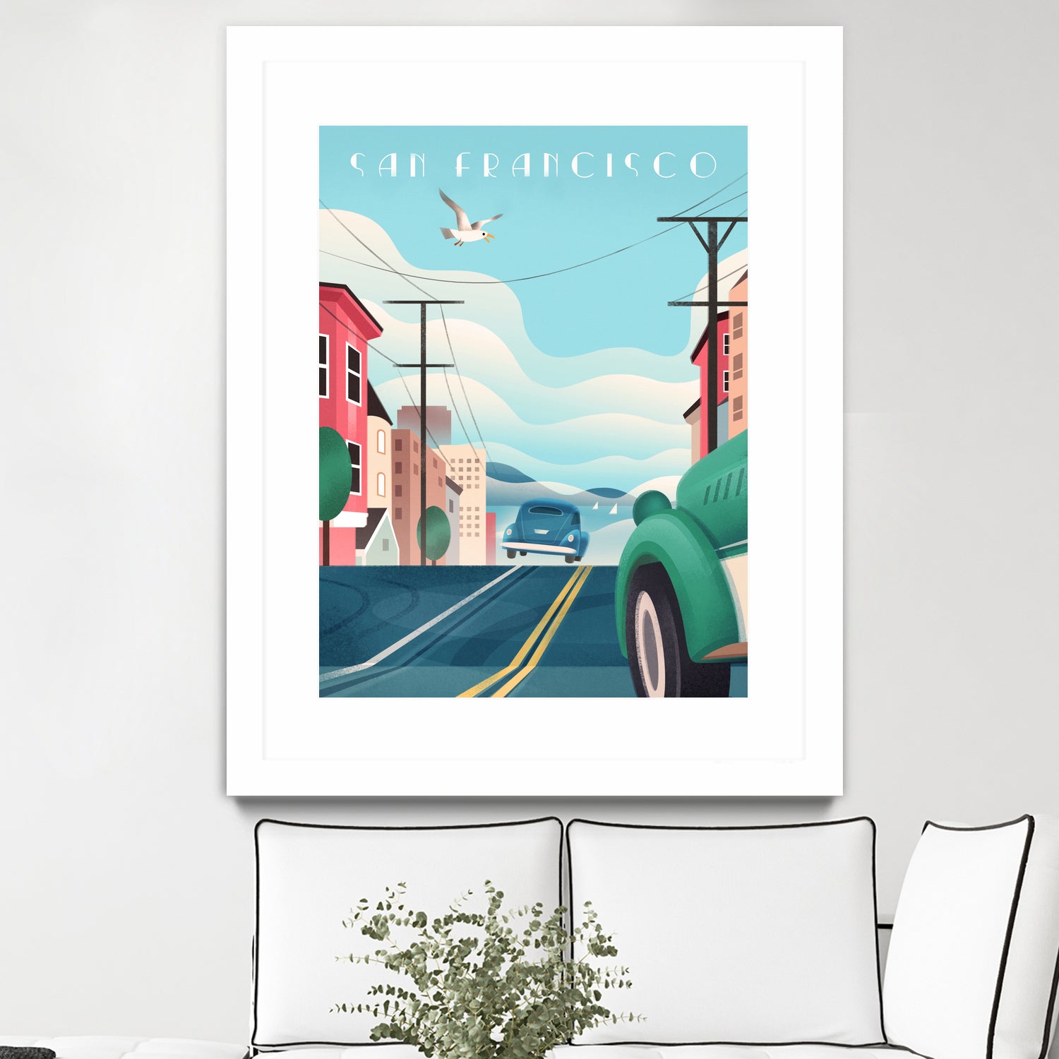 Art Deco San Francisco Car Chase by Martin Wickstrom on GIANT ART