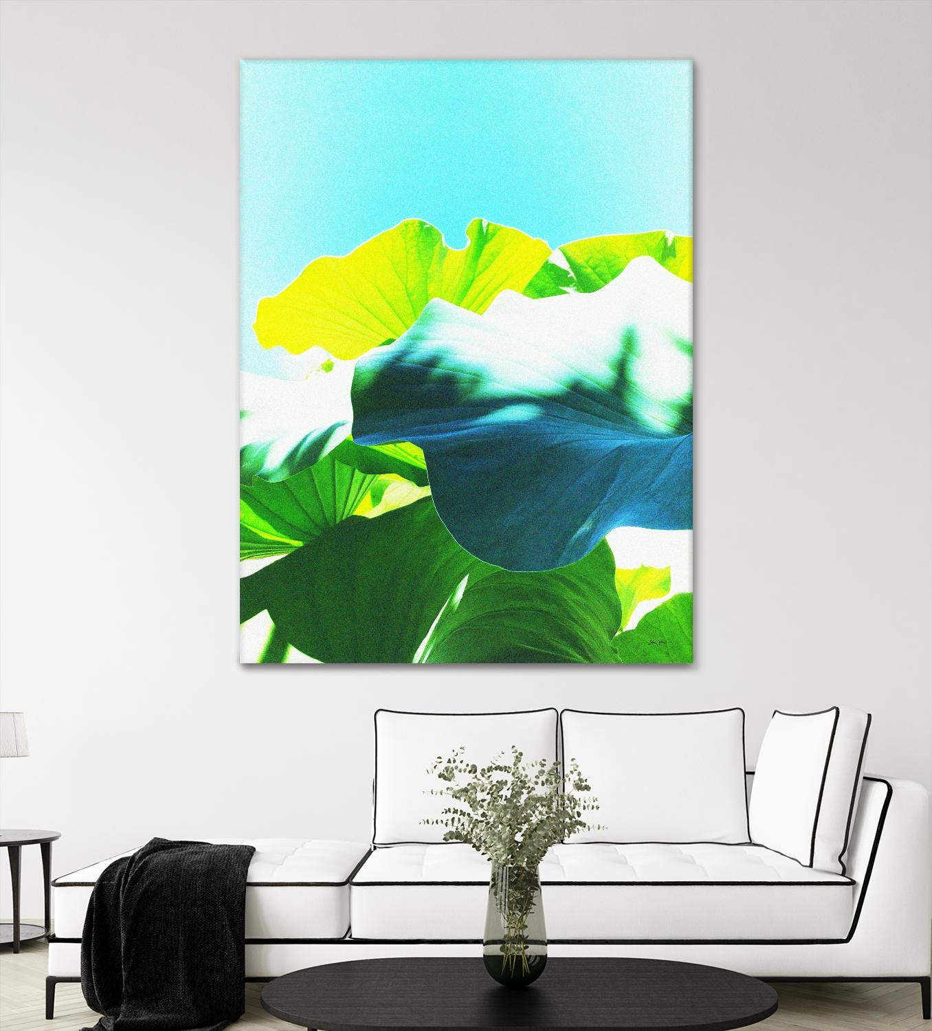 LOTUS MAGIC - Blue by Dominique Vari on GIANT ART