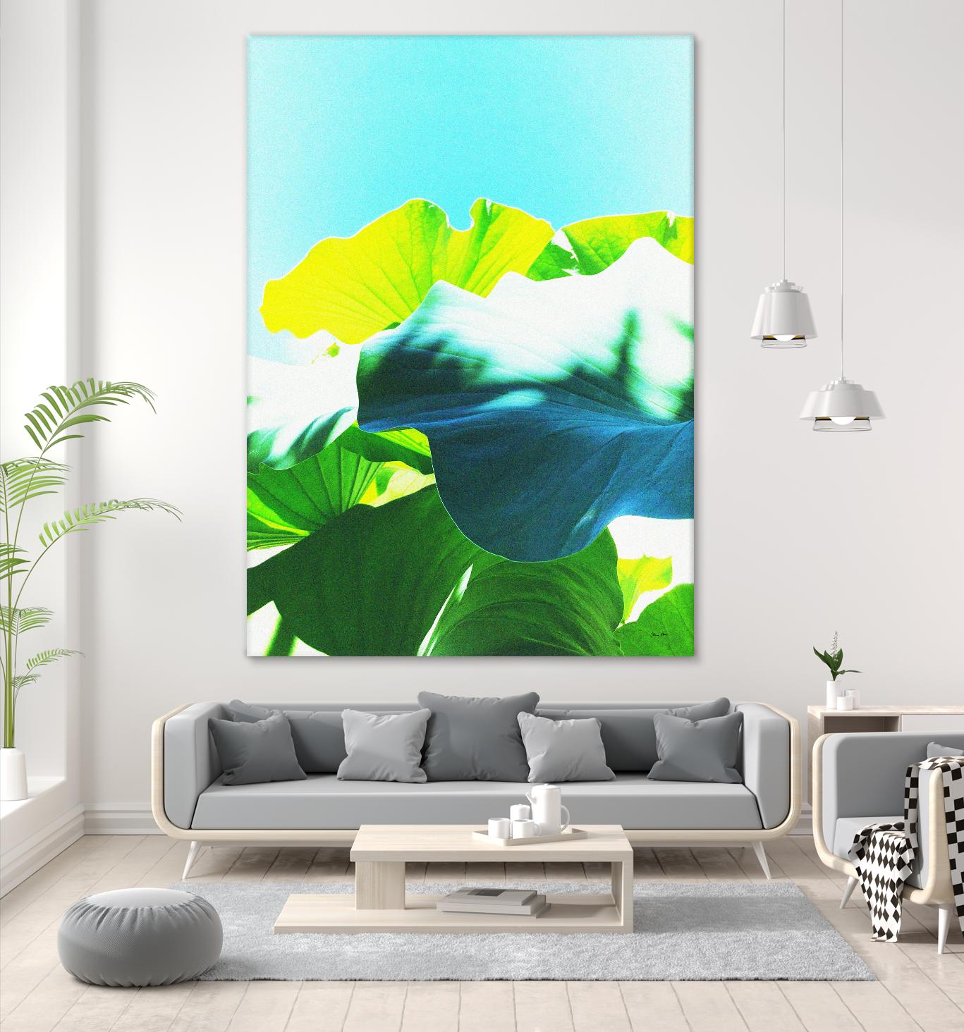 LOTUS MAGIC - Blue by Dominique Vari on GIANT ART