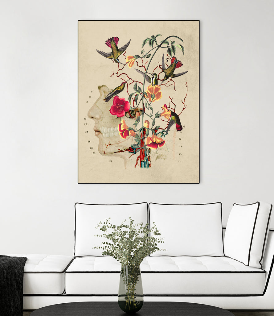 Flower Anatomy by Caterina Lo Cicero on GIANT ART - red digital