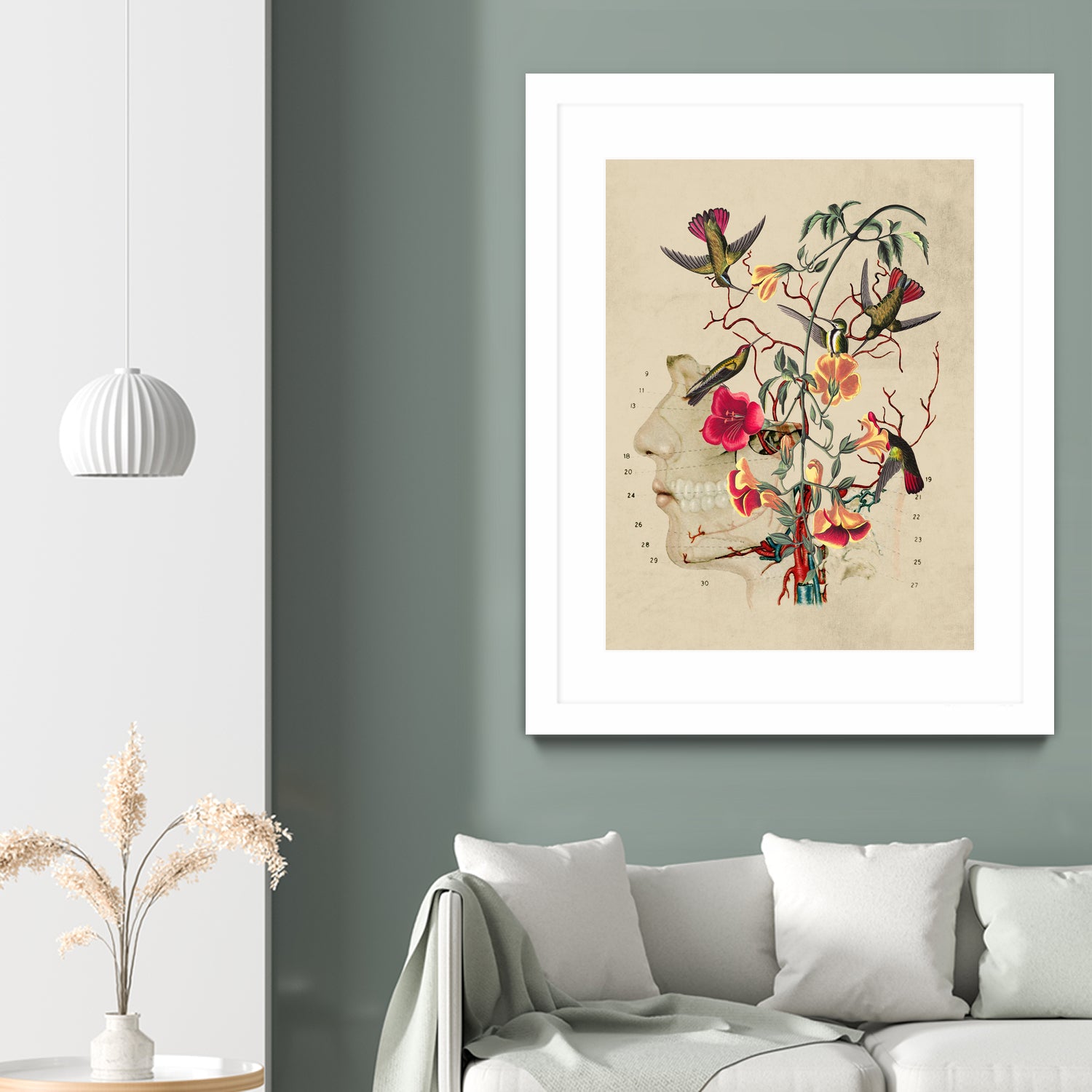 Flower Anatomy by Caterina Lo Cicero on GIANT ART - red digital