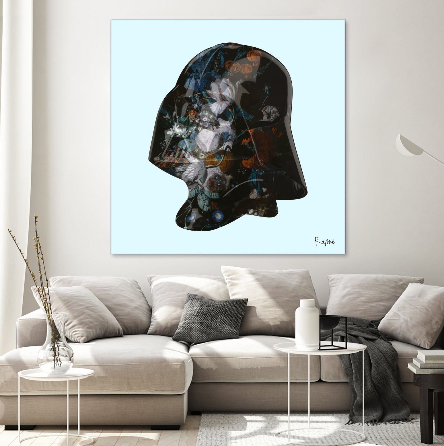 Floral Darth by Caterina Lo Cicero  on GIANT ART