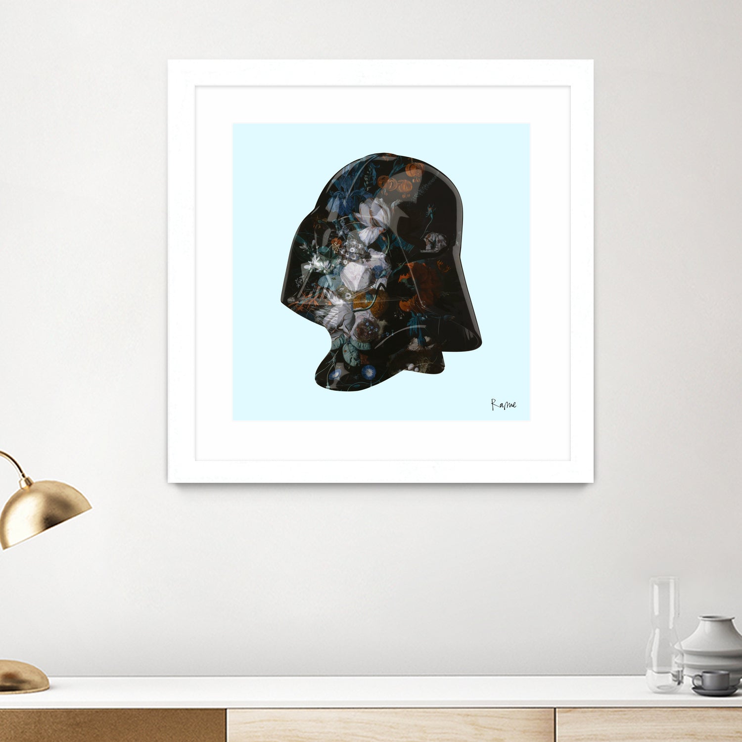 Floral Darth by Caterina Lo Cicero  on GIANT ART