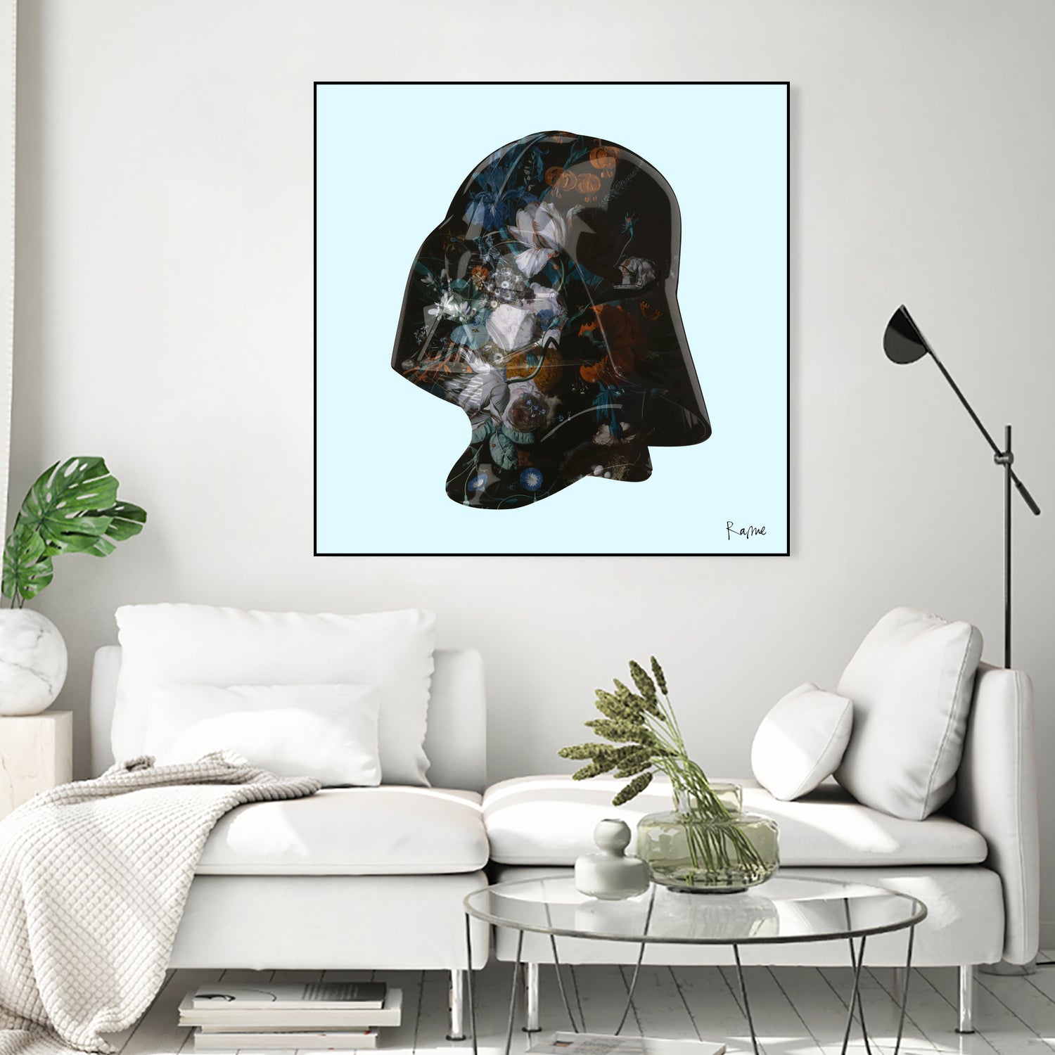 Floral Darth by Caterina Lo Cicero  on GIANT ART