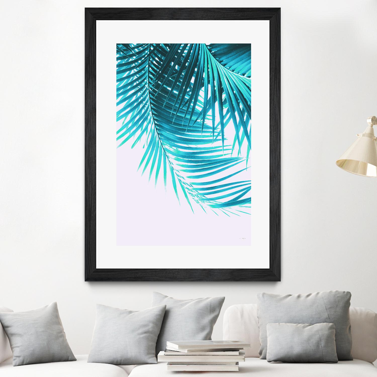 Palm Leaves Turquoise Summer Vibes #1 by Anita's & Bella's Art on GIANT ART