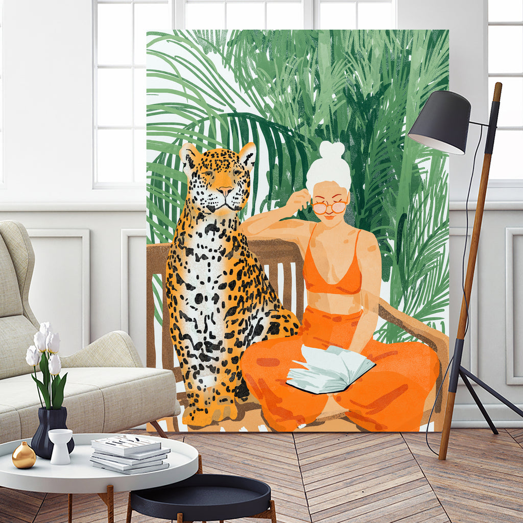 Jungle Vacay II by 83 Oranges on GIANT ART - orange digital tiger