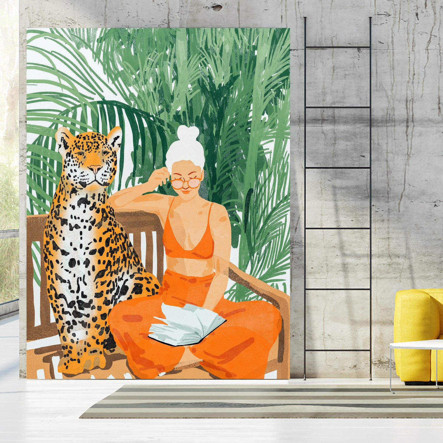 Jungle Vacay II by 83 Oranges on GIANT ART - orange digital tiger