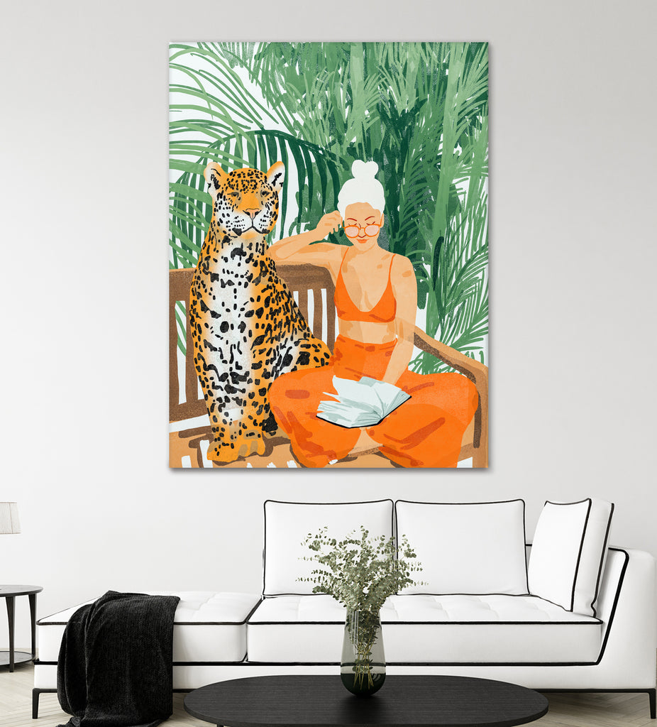 Jungle Vacay II by 83 Oranges on GIANT ART - orange digital tiger