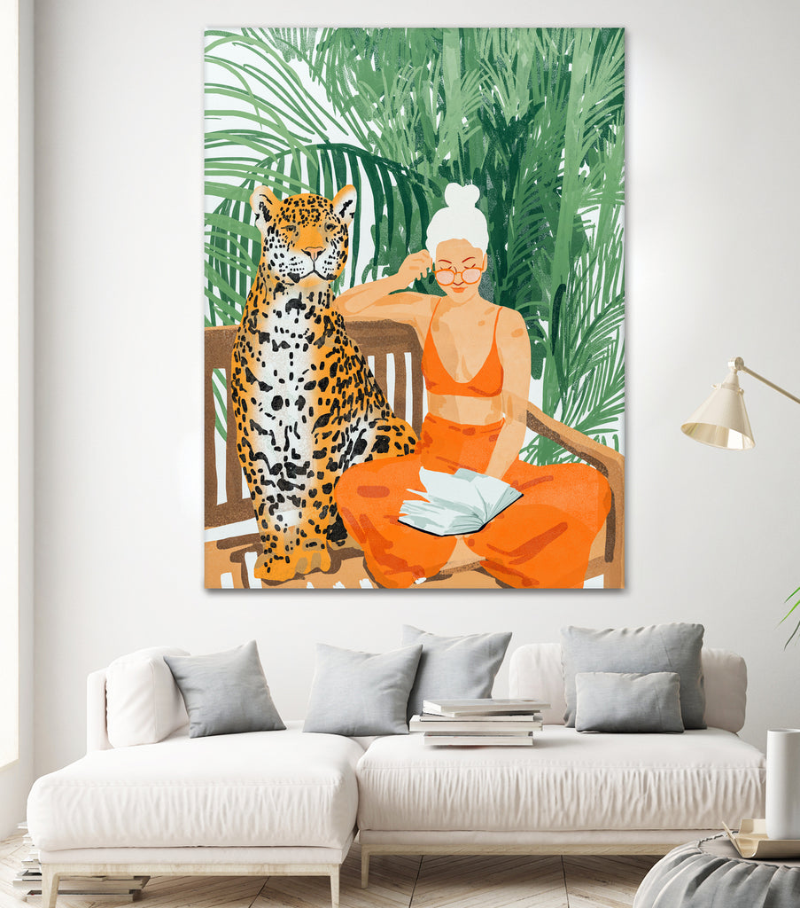 Jungle Vacay II by 83 Oranges on GIANT ART - orange digital tiger