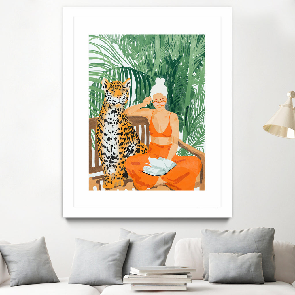 Jungle Vacay II by 83 Oranges on GIANT ART - orange digital tiger