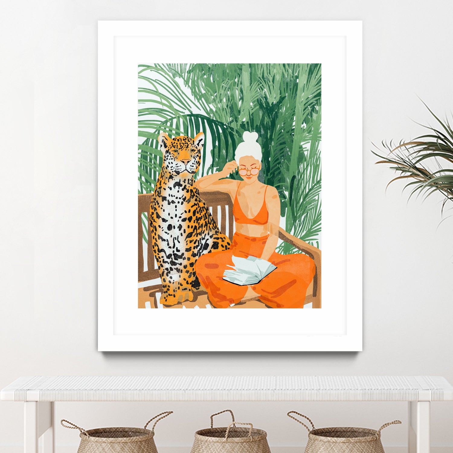 Jungle Vacay II by 83 Oranges on GIANT ART - orange digital tiger