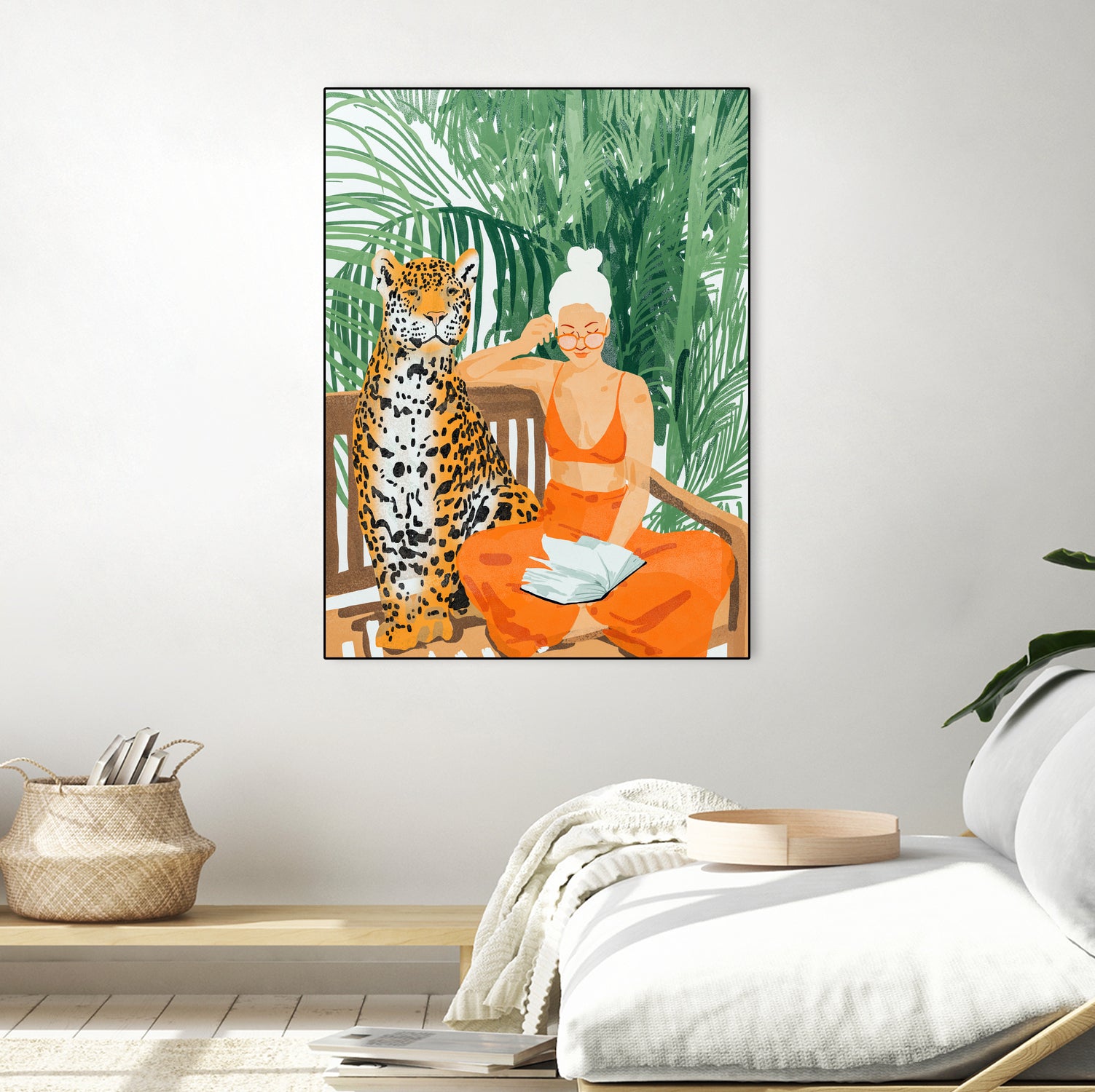 Jungle Vacay II by 83 Oranges on GIANT ART - orange digital tiger