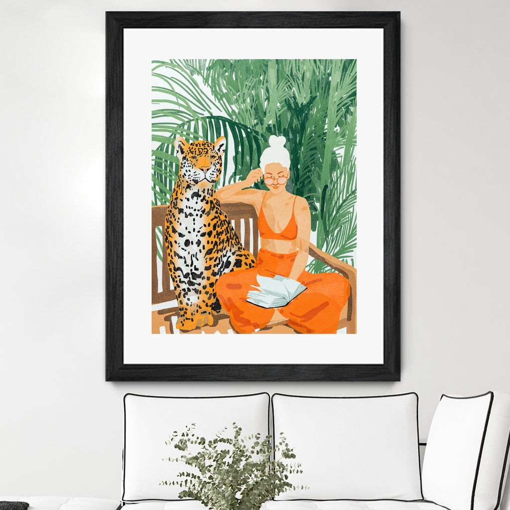 Jungle Vacay II by 83 Oranges on GIANT ART - orange digital tiger