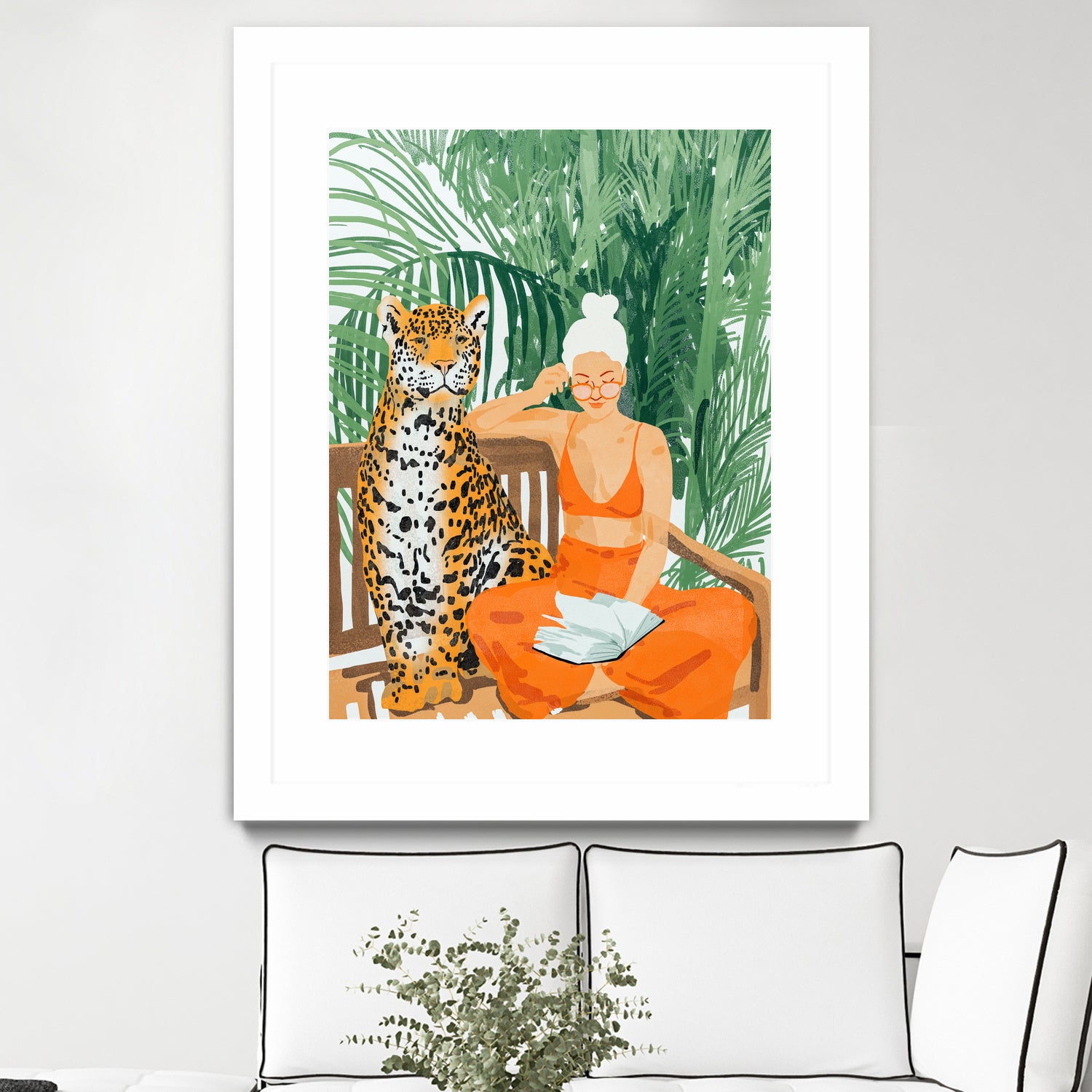 Jungle Vacay II by 83 Oranges on GIANT ART - orange digital tiger