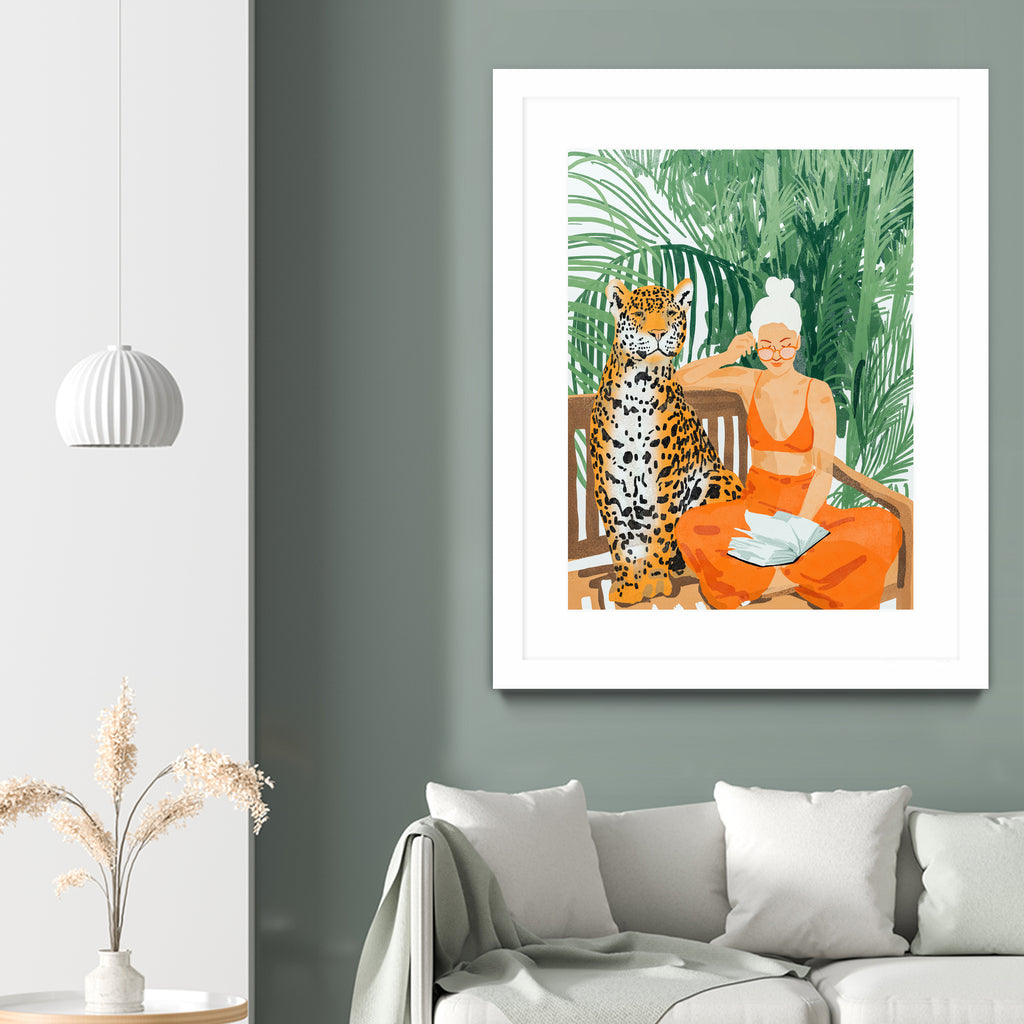 Jungle Vacay II by 83 Oranges on GIANT ART - orange digital tiger