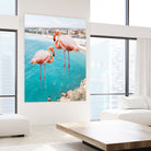 Flamingo on City Beach by Creativeaxle on GIANT ART