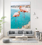 Flamingo on City Beach by Creativeaxle on GIANT ART