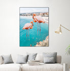 Flamingo on City Beach by Creativeaxle on GIANT ART