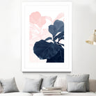 Blush Blue Fiddle Leaf Dream #1 #tropical #decor #art by Anita's & Bella's Art on GIANT ART