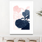 Blush Blue Fiddle Leaf Dream #1 #tropical #decor #art by Anita's & Bella's Art on GIANT ART