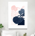 Blush Blue Fiddle Leaf Dream #1 #tropical #decor #art by Anita's & Bella's Art on GIANT ART