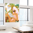 Vacay News by 83 Oranges on GIANT ART - white digital women reading 