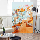 Santorini Vacay by 83 Oranges on GIANT ART - orange digital greece