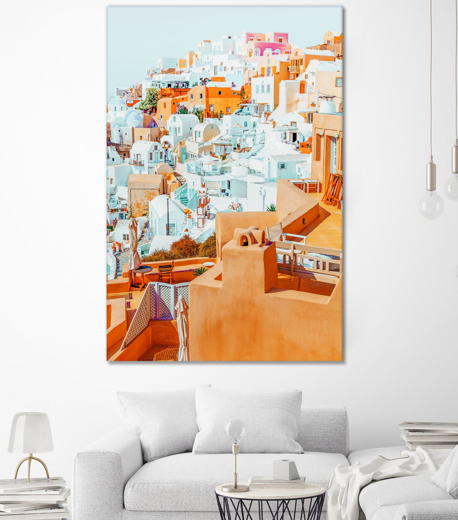 Santorini Vacay by 83 Oranges on GIANT ART - orange digital greece