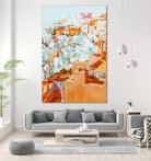 Santorini Vacay by 83 Oranges on GIANT ART - orange digital greece