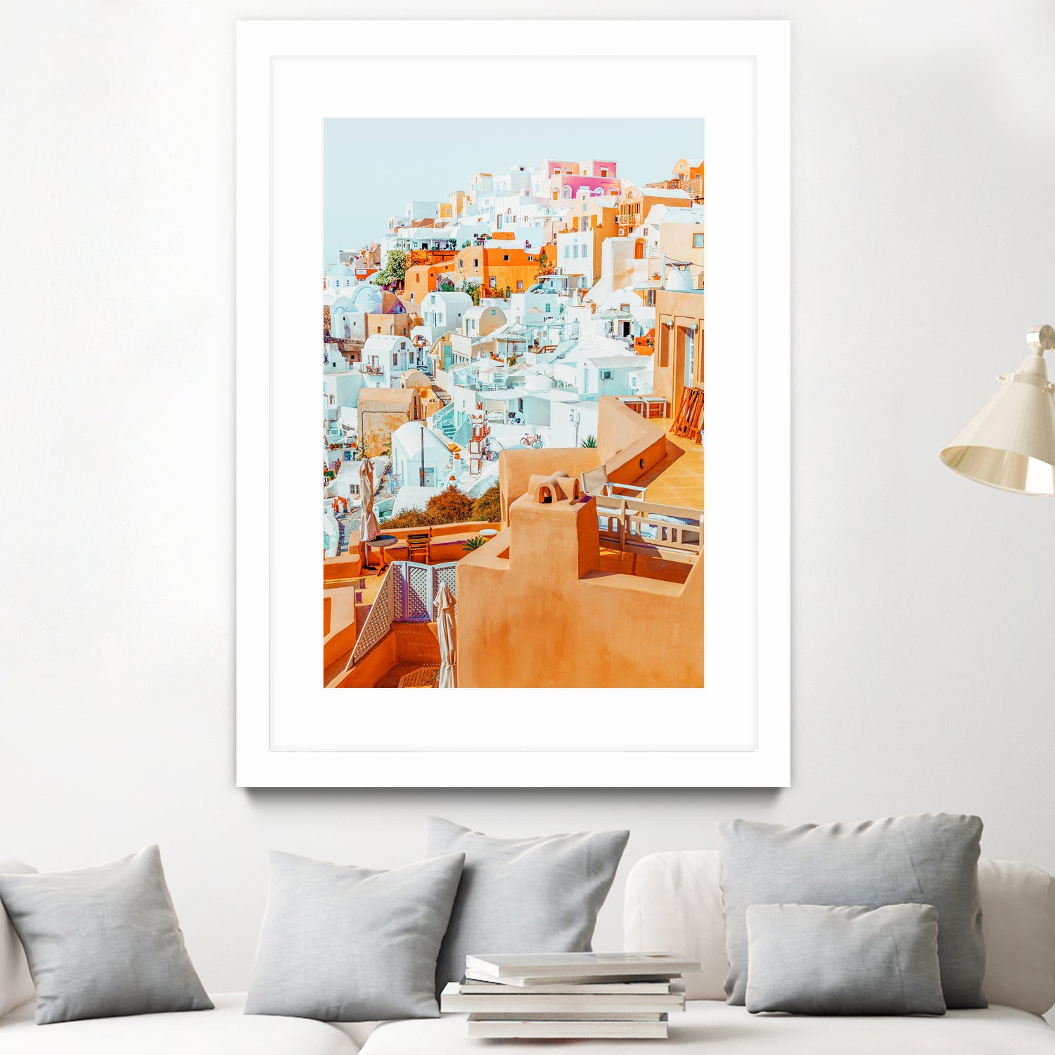 Santorini Vacay by 83 Oranges on GIANT ART - orange digital greece