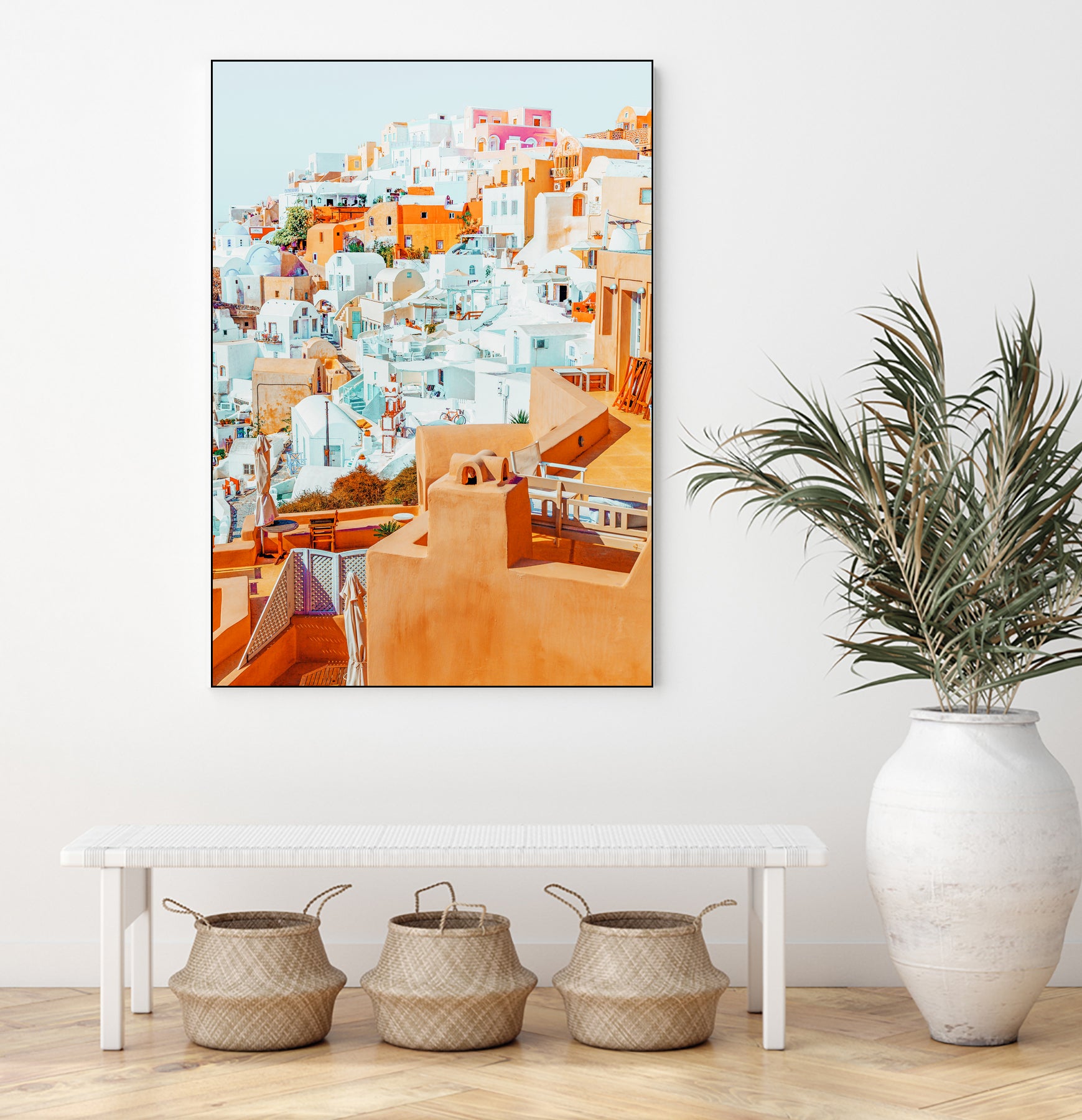 Santorini Vacay by 83 Oranges on GIANT ART - orange digital greece