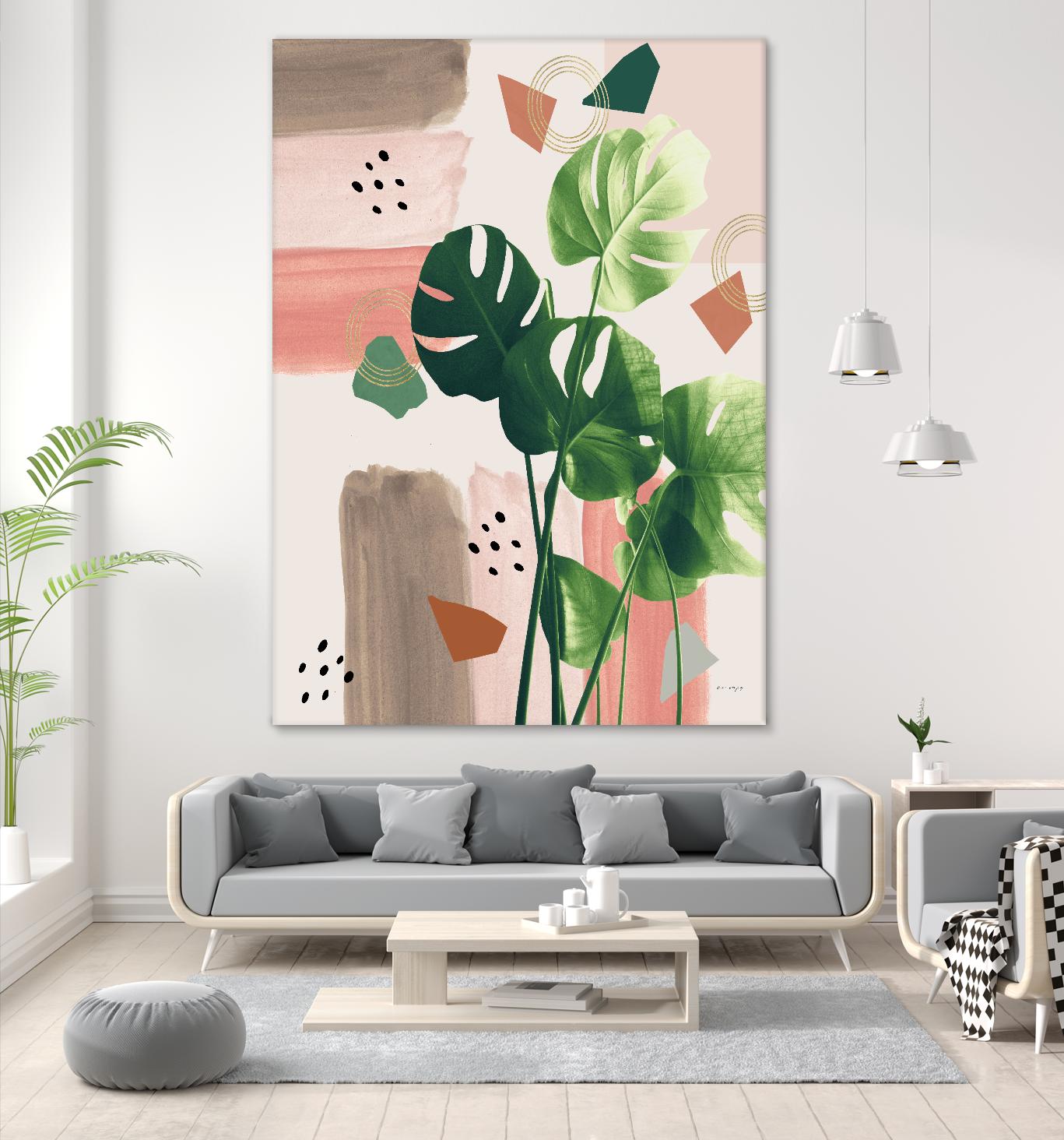 Monstera Summer Glam #1 #tropical #decor #art by Anita's & Bella's Art on GIANT ART