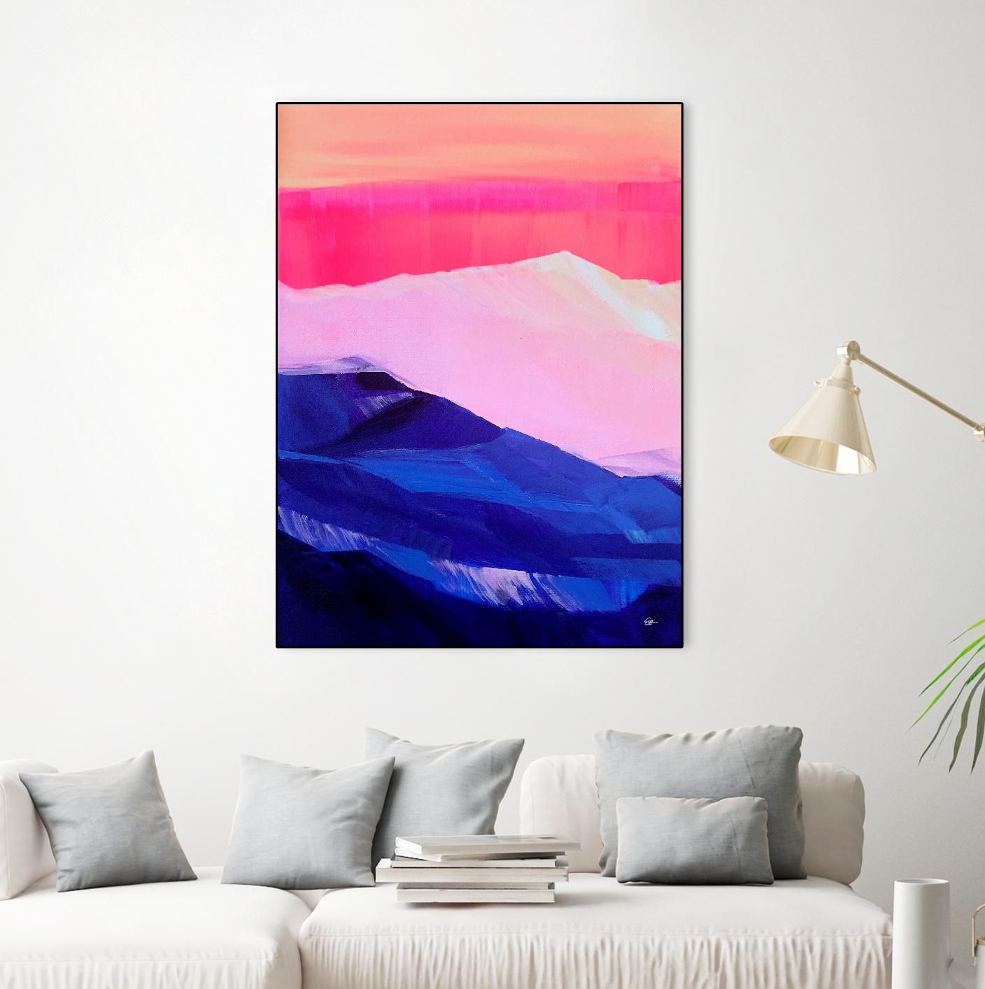 Hot Pink Morning by Sarah Capps on GIANT ART