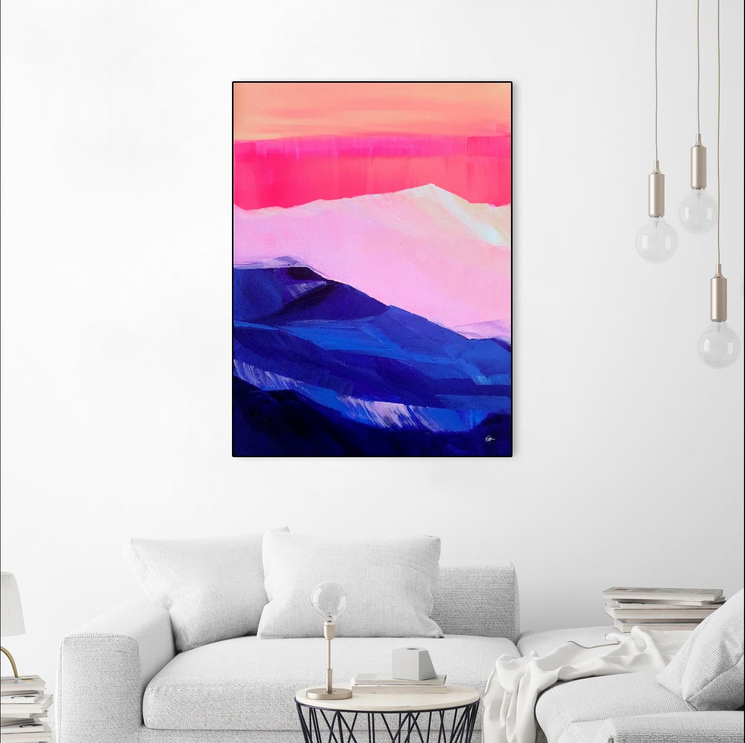 Hot Pink Morning by Sarah Capps on GIANT ART