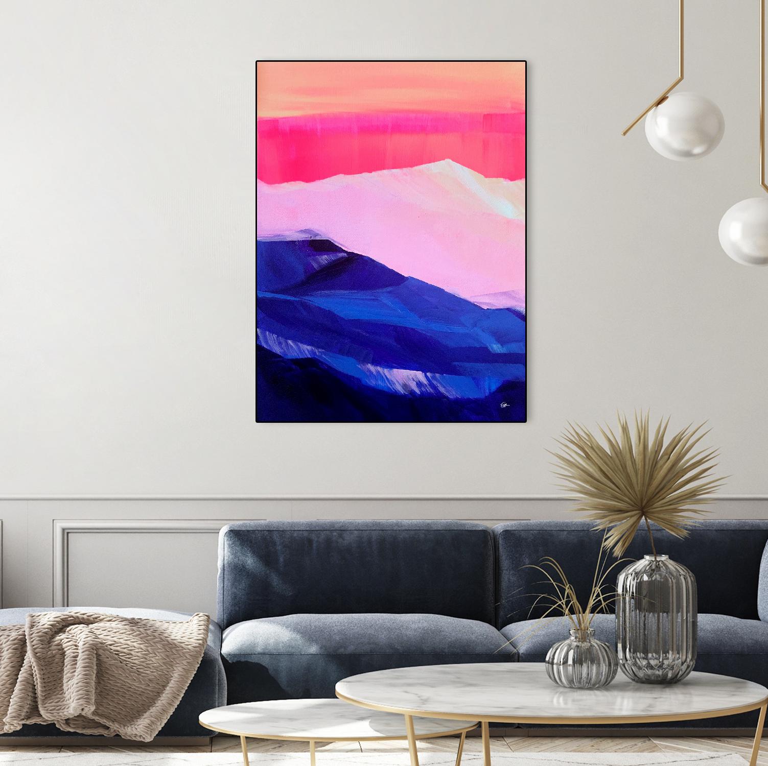 Hot Pink Morning by Sarah Capps on GIANT ART