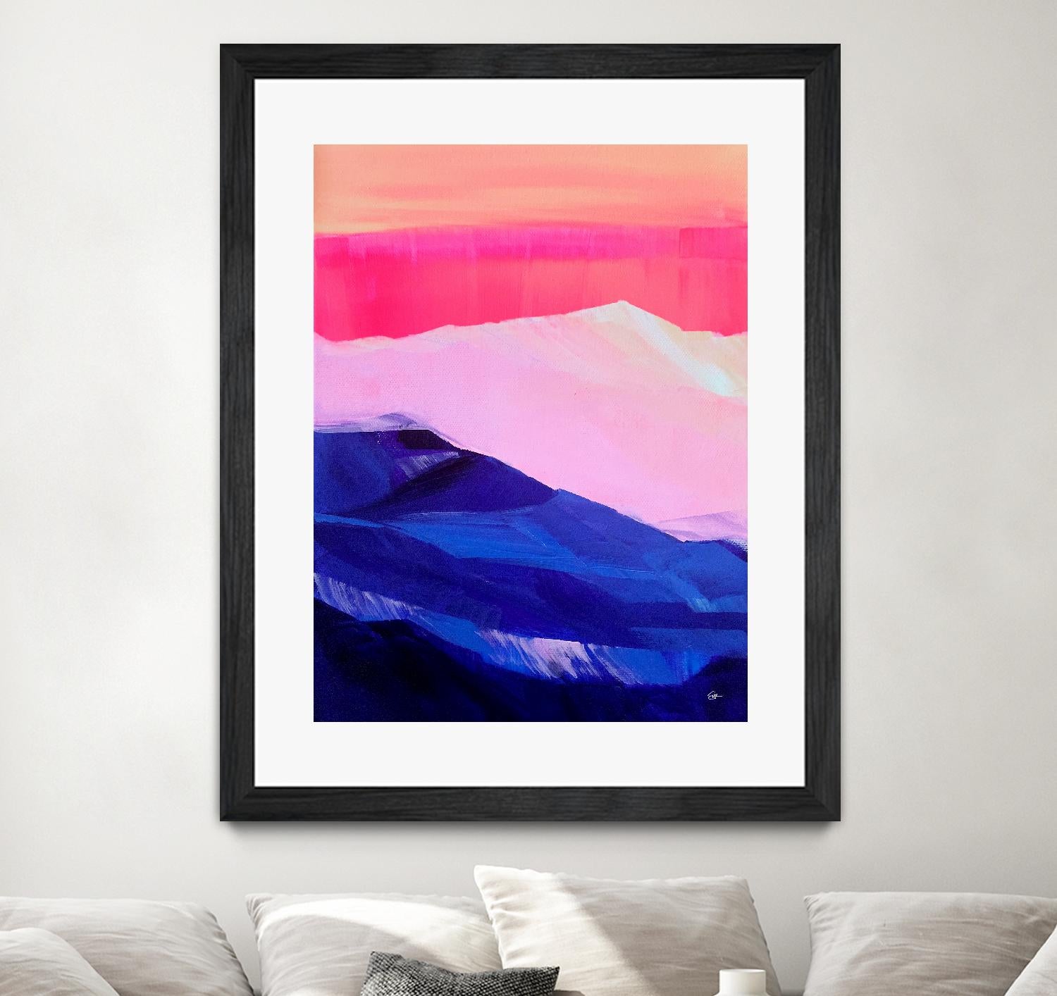 Hot Pink Morning by Sarah Capps on GIANT ART