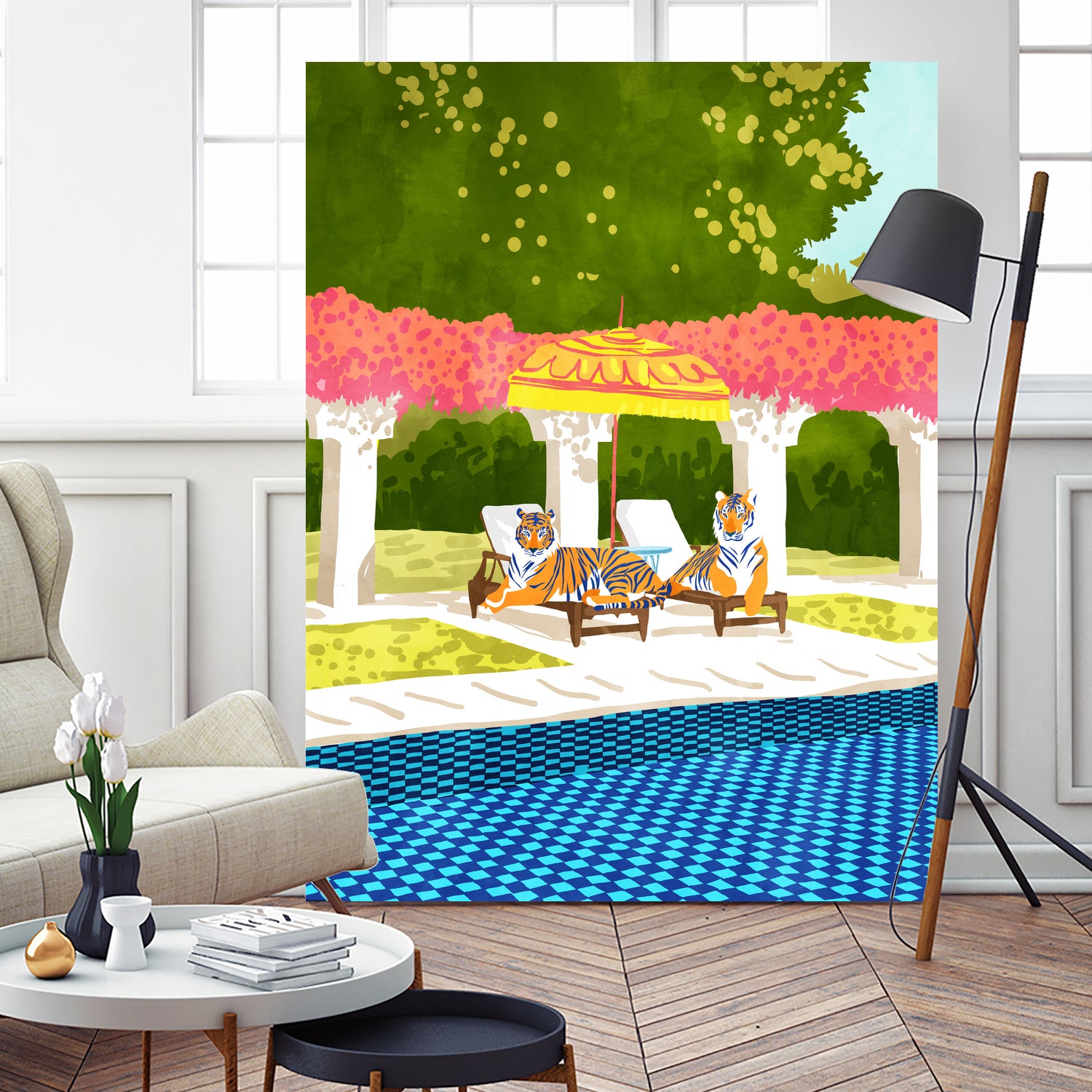 Tiger Vacay by 83 Oranges on GIANT ART - orange digital