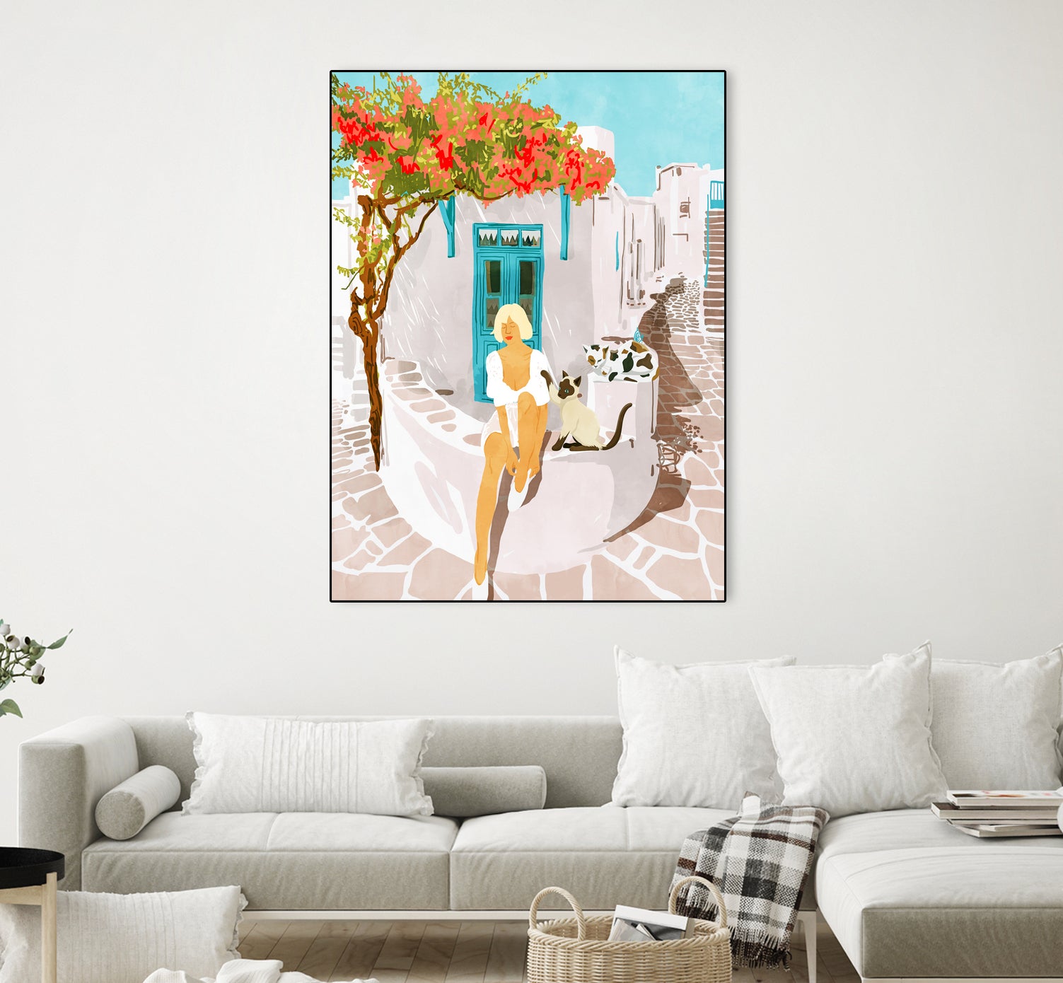 Greek Vacay by 83 Orange on GIANT ART - orange costal vacation