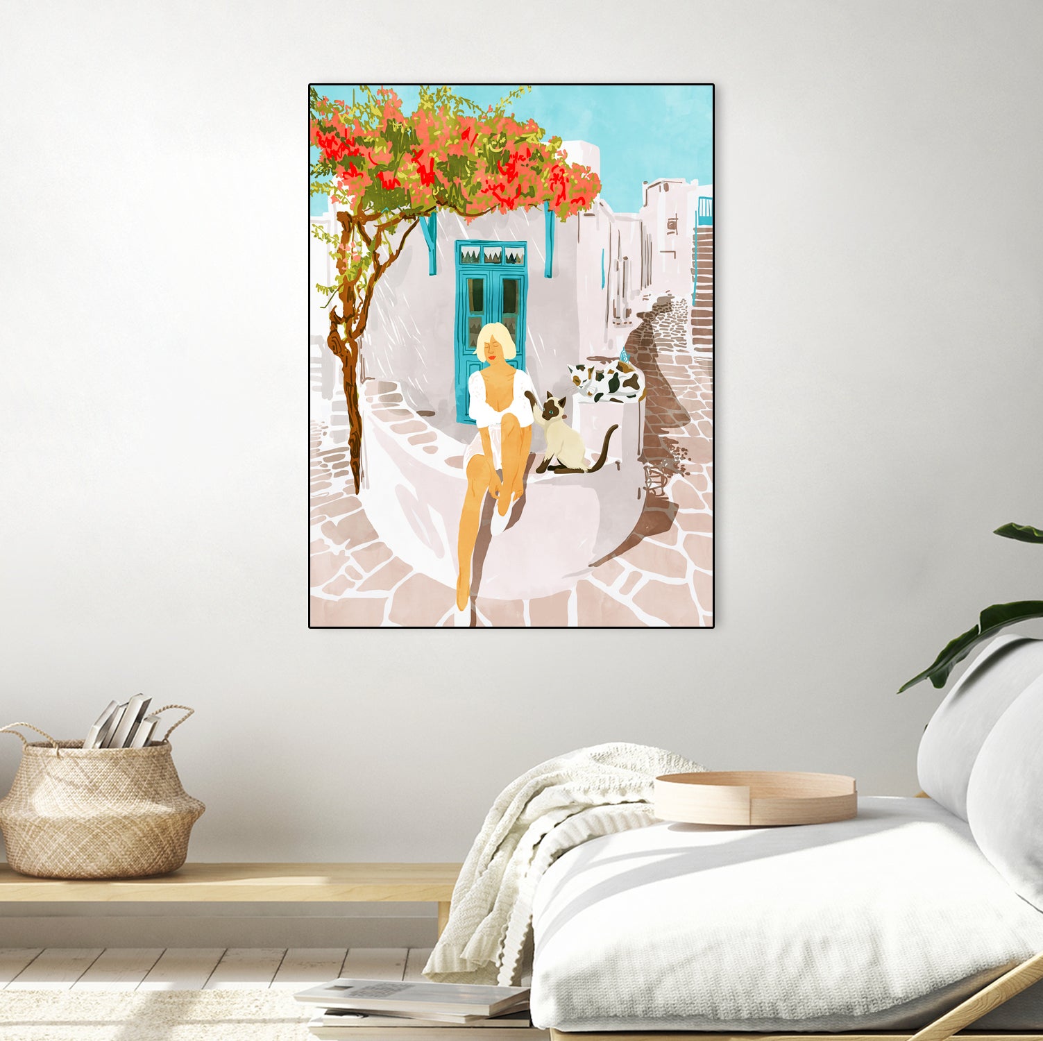 Greek Vacay by 83 Orange on GIANT ART - orange costal vacation