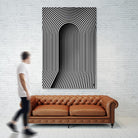 Hidden door by Divin Creador on GIANT ART - white black & white 