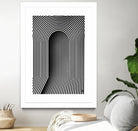 Hidden door by Divin Creador on GIANT ART - white black & white 