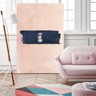 Blush & Navy Shapes II Contemporary Art Study by Nordic Print Studio on GIANT ART