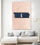 Blush & Navy Shapes II Contemporary Art Study by Nordic Print Studio on GIANT ART