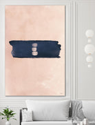 Blush & Navy Shapes II Contemporary Art Study by Nordic Print Studio on GIANT ART