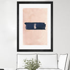 Blush & Navy Shapes II Contemporary Art Study by Nordic Print Studio on GIANT ART