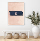 Blush & Navy Shapes II Contemporary Art Study by Nordic Print Studio on GIANT ART