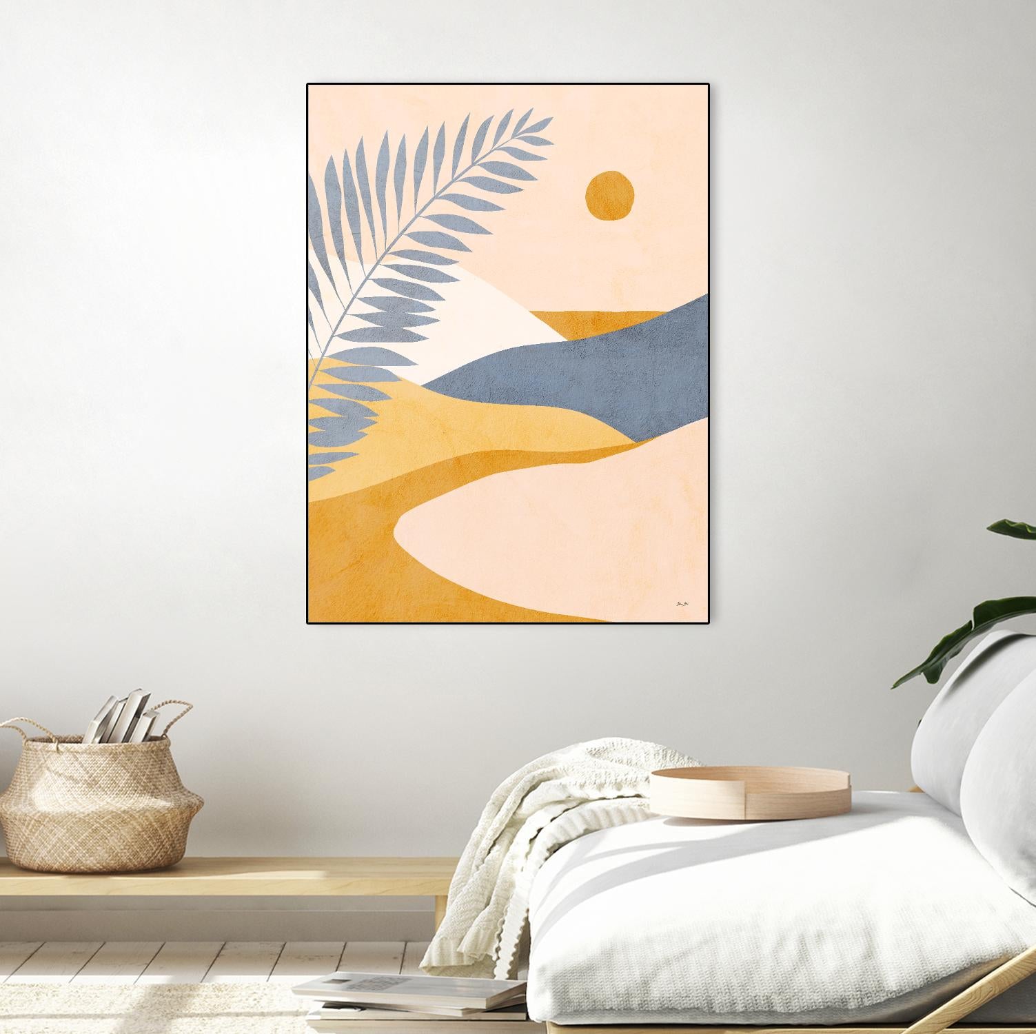 Mid Mod Tropical Summer Landscape by Dominique Vari on GIANT ART