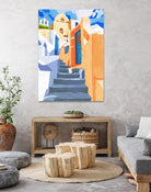 Cat in Greece by 83  Oranges on GIANT ART - orange digital greece