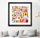 Pastel Cityscape by 83 Oranges on GIANT ART - pink digital greece